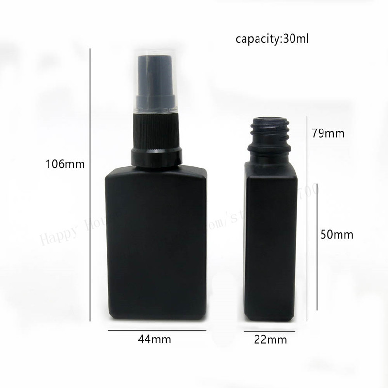 Perfume X - Flacon pulvérisateur de parfum carré noir